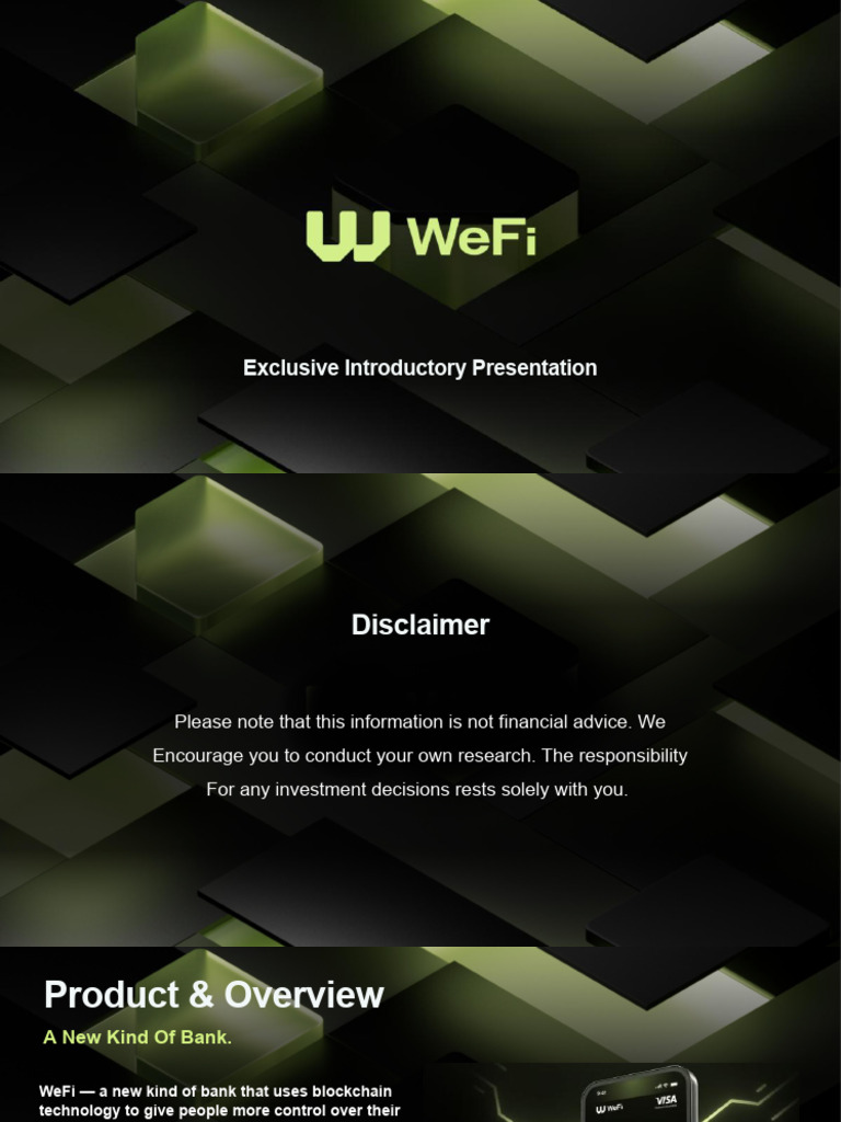 WeFi: The Future of Decentralized Banking | PDF | Cryptocurrency | Banks