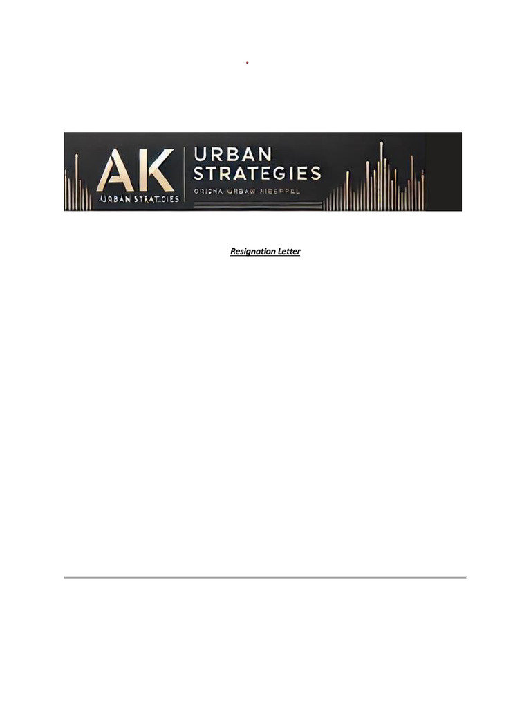 Resignation Letter | PDF