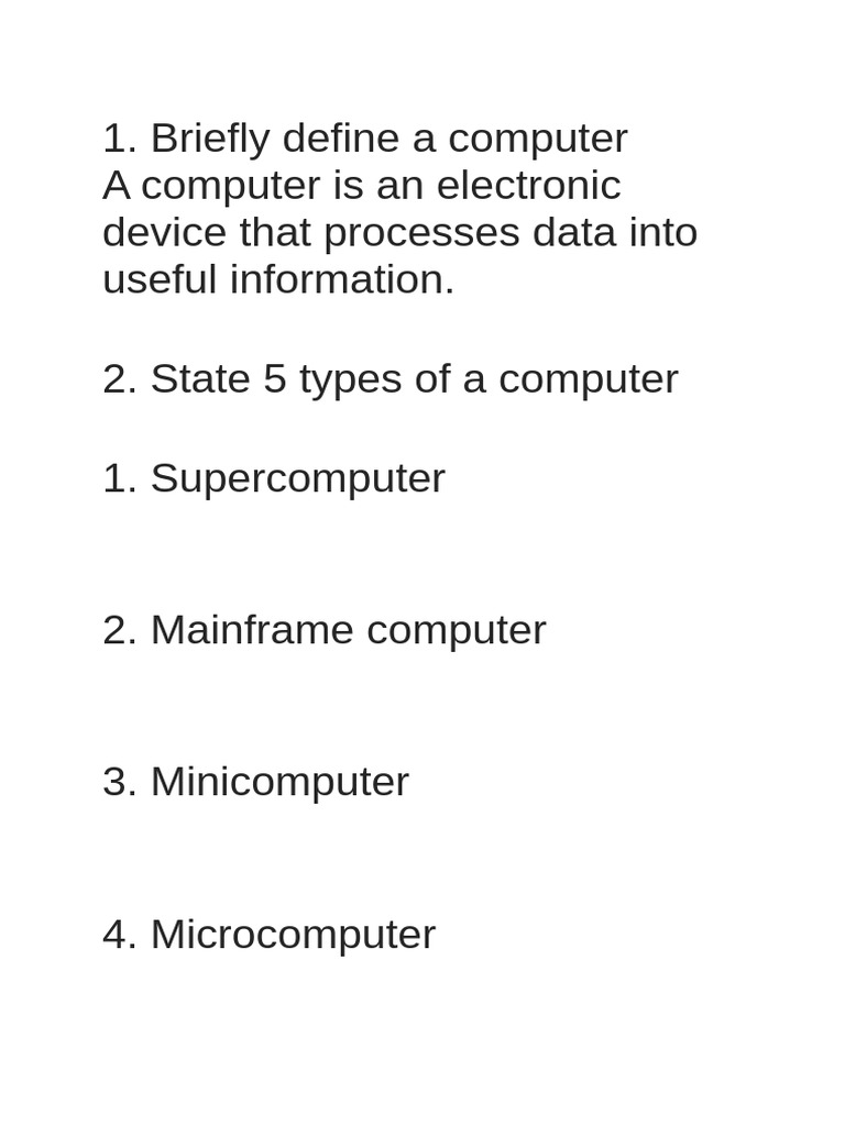 Saturday Computer Questions and Answers | PDF