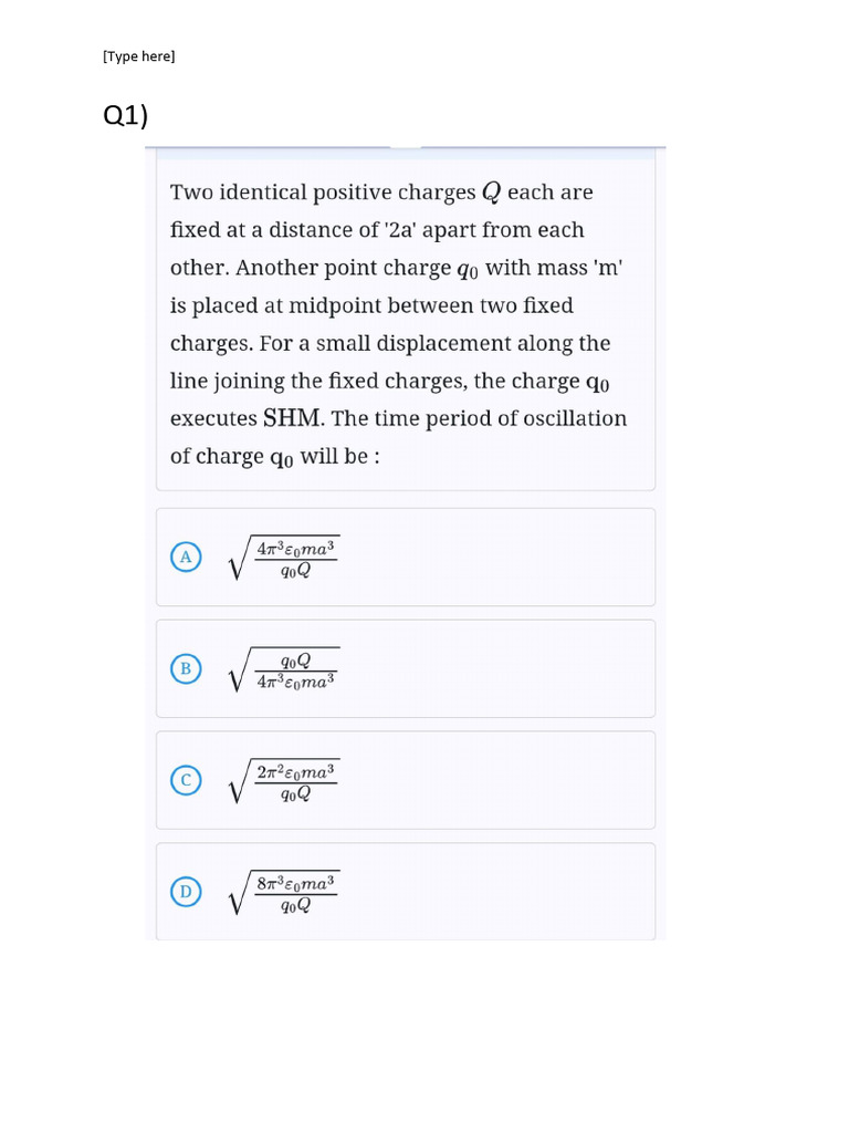 Phy QP | PDF