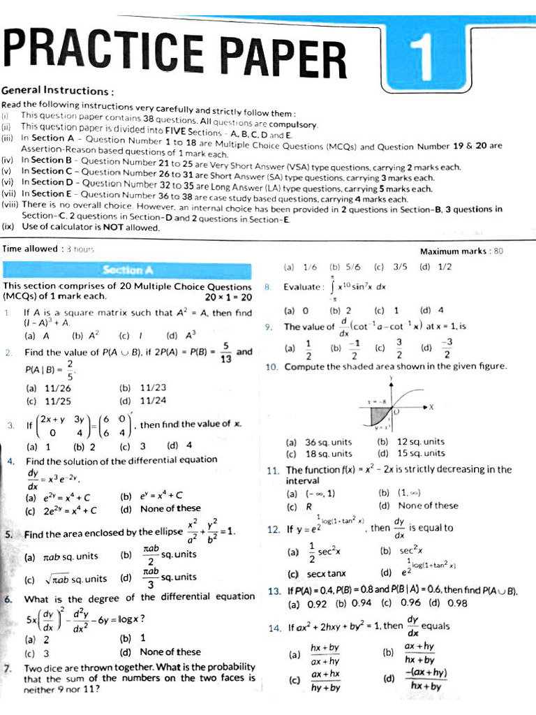 Sample Paper 3 | PDF