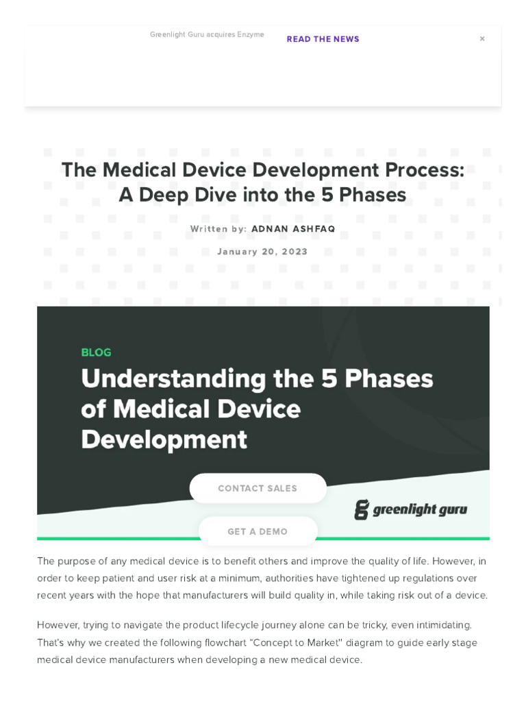 5 Phases of Medical Device Development | PDF | Quality Management ...