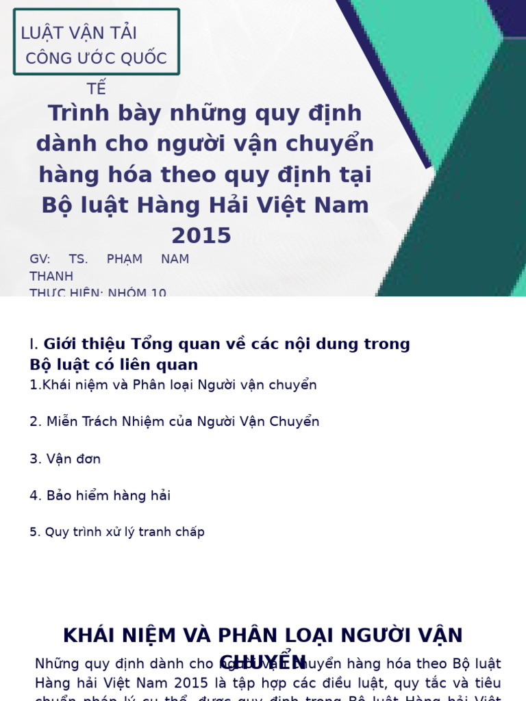 NHOM 10 - Luat Hang Hai Va Cong Uoc Quoc Te | PDF