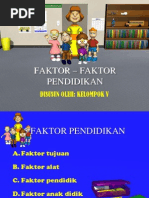 FAKTOR – FAKTOR PENDIDIKAN