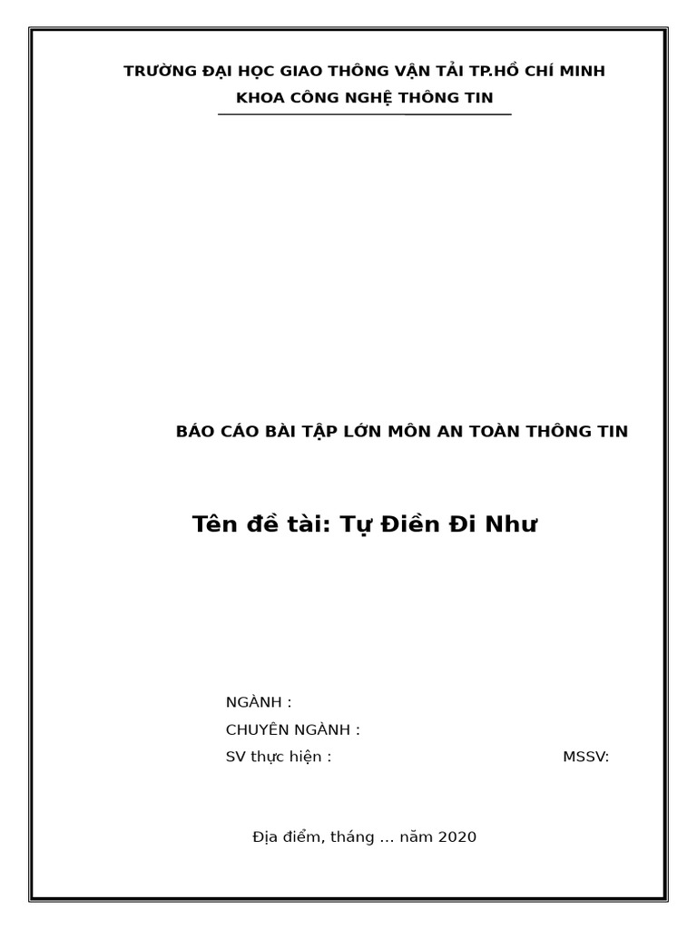 Báo cáo ATTT | PDF