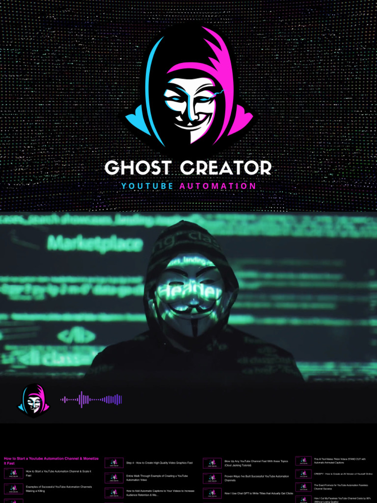 Ghost Creator M1 L1 - How To Start A YouTube Automation Channel & Scale ...