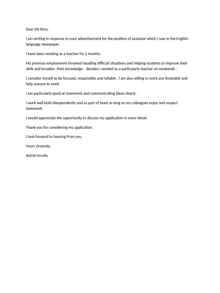 Dear Ms Ross,-WPS Office Ingles2 | PDF