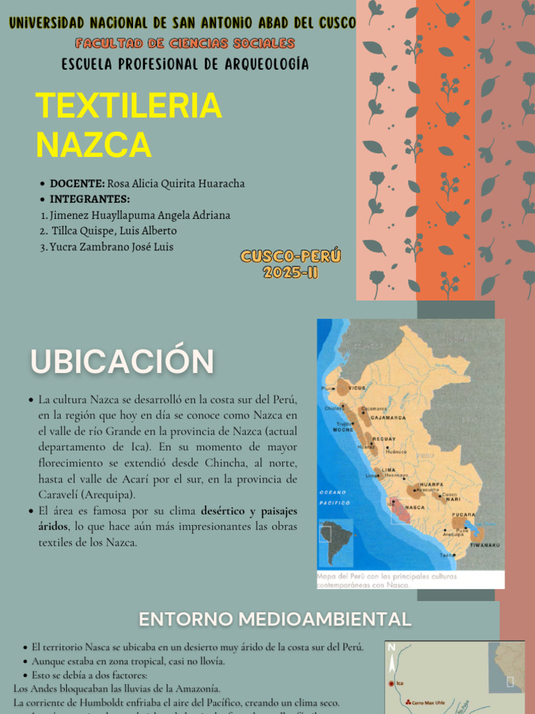 Textilería Nazca: Cultura y Vestuario | PDF | Textiles | Ropa