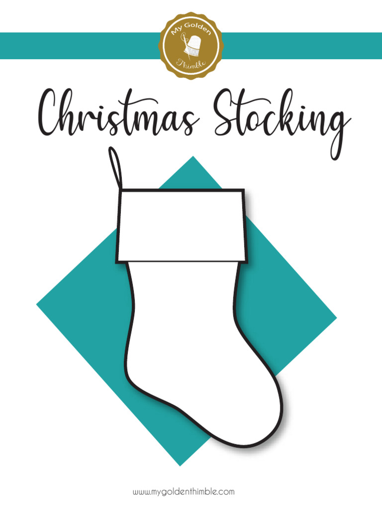 Letter-Christmas Stocking Pattern by My Golden Thimble | PDF | Sewing ...