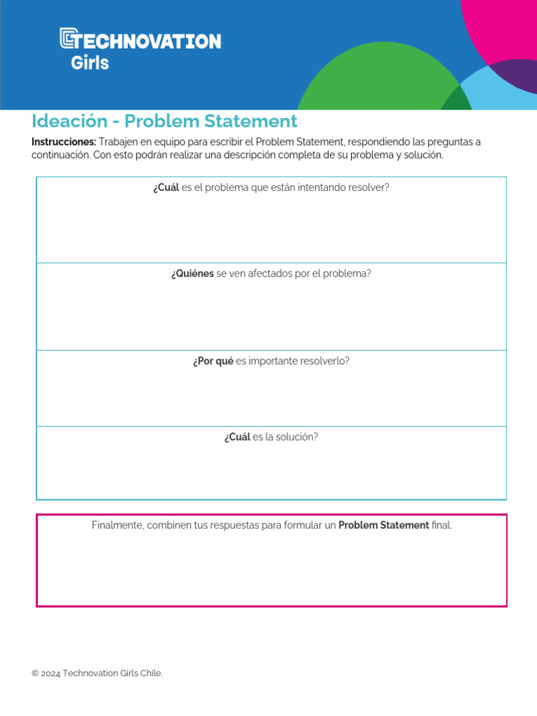 Cómo Redactar un Problem Statement Efectivo | PDF