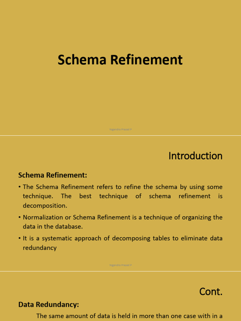 Schema Refinement and Normalization Guide | PDF | Data Management ...