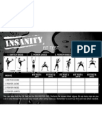 Insanity Fit Test Card