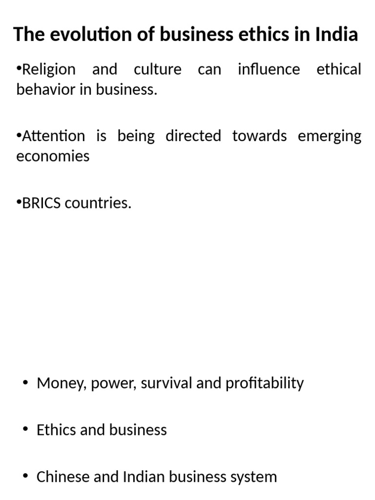 Evolution of Business Ethics in India | PDF | Business Ethics | Karma