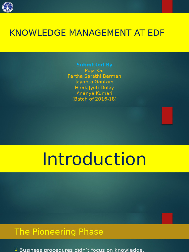 Knowledge Management Evolution at EDF | PDF | Knowledge Management ...