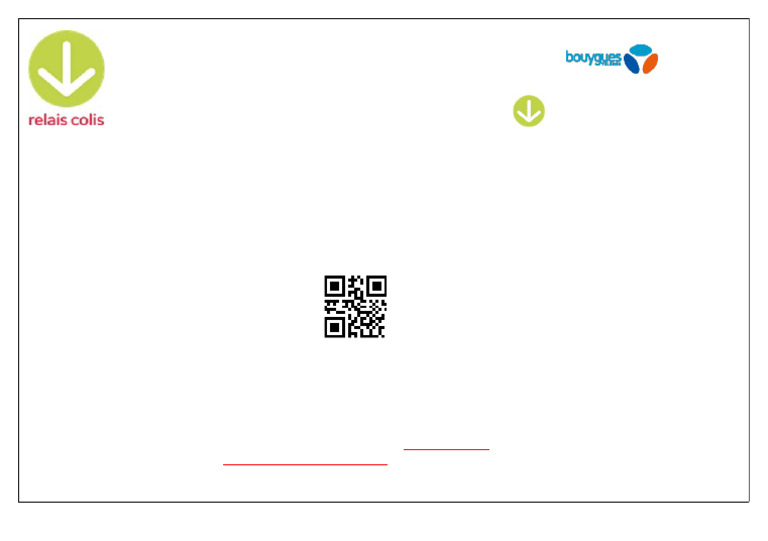 Retour colis BOUYGUES avec QR Code | PDF