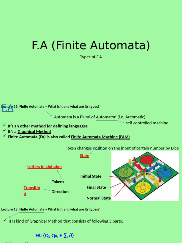 Types of Finite Automata Explained | PDF | Automata Theory ...