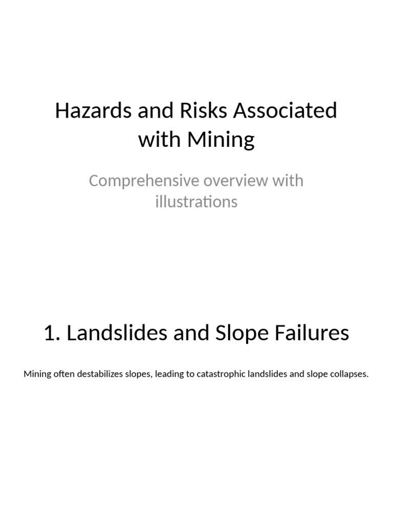 Mining Hazards and Risks | PDF