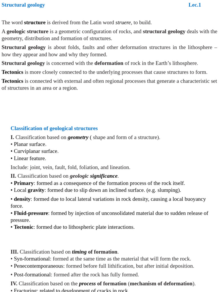 Geology Lecture-57954-1729369926-1 | PDF | Structural Geology ...