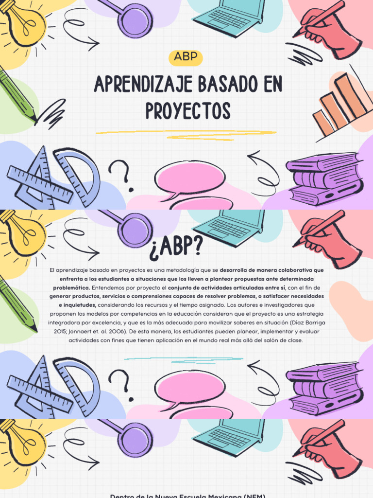 Aprendizaje Basado en Proyectos (ABP) | PDF | Aprendizaje en base a ...