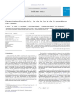 Characterization of Ln0.5M0.5FeO3–δ (Ln=La, Nd, Sm; M=Ba, Sr) perovskites as