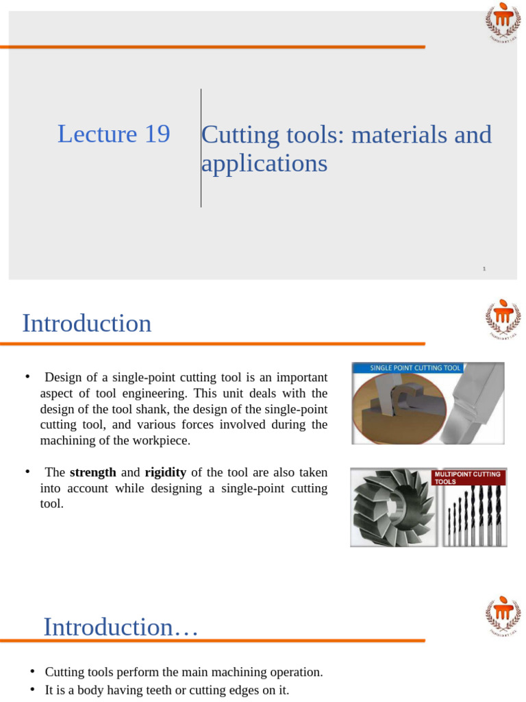 Cutting Tool Materials and Applications | PDF | Alloy | Machining