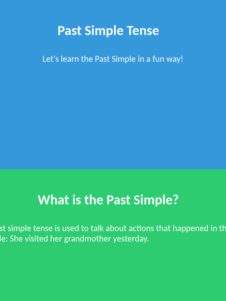 Past Simple Fun Lesson Roza | PDF