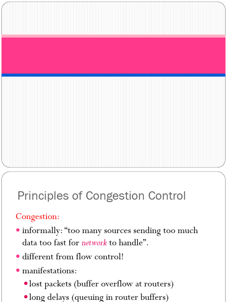 Congestion Control in Computer Networks | PDF | Network Congestion ...