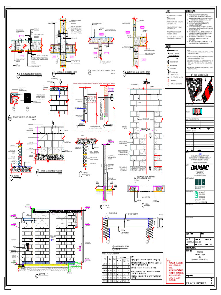 5 Ctce Nat Fg6 1 SD Arc Typical Details Rev02 | PDF | Wall | Concrete