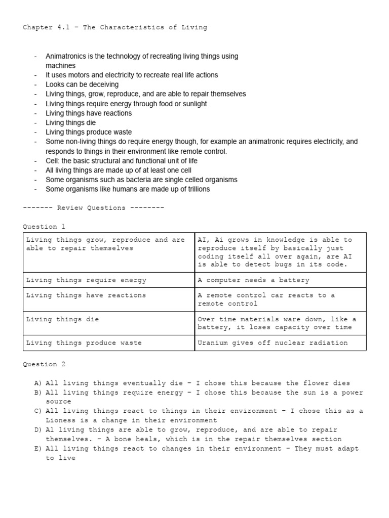 Untitled Document | PDF | Life | Organisms