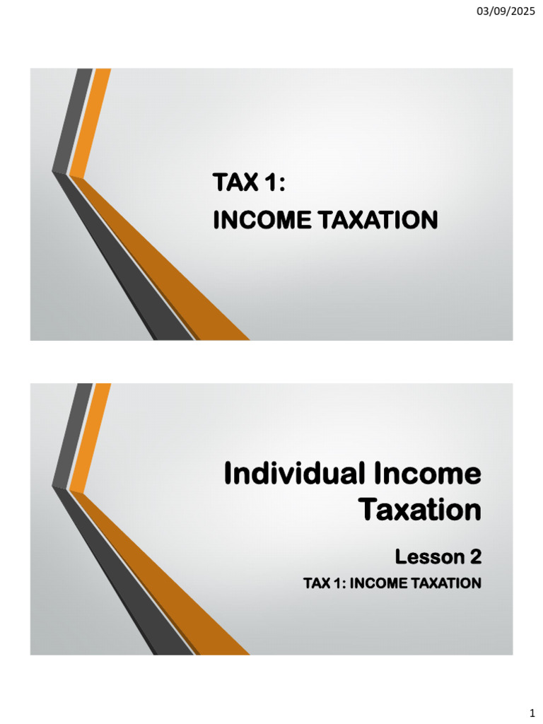 02 - Individual Income Taxation | PDF | Taxes | Income Tax