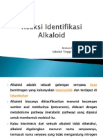 Reaksi Identifikasi Alkaloid