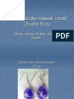 Bijuterii Lucrate Manual, Creatii Onusha Bijou 