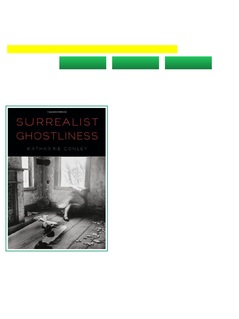 Surrealist Ghostliness 0th edition Edition Conley online pdf | PDF