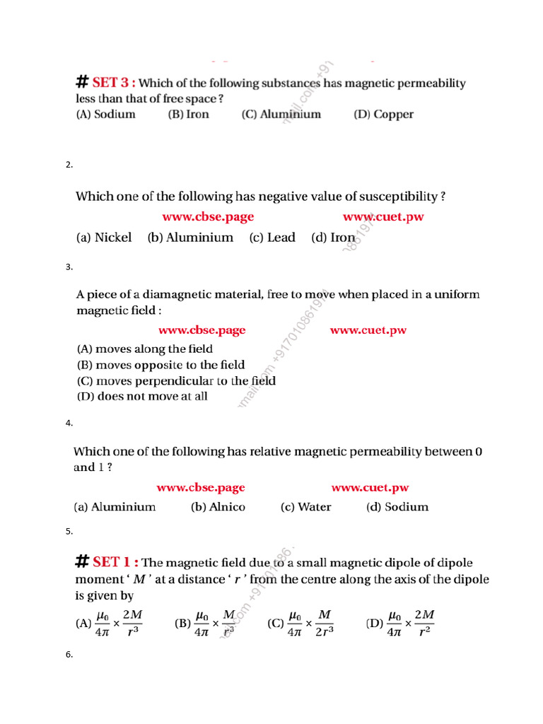 CH 5 2025 Pyqs | PDF