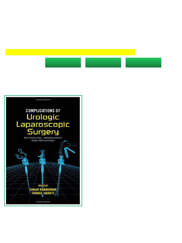 Complications of Urologic Laparoscopic Surgery 1st Edition Sanjay ...