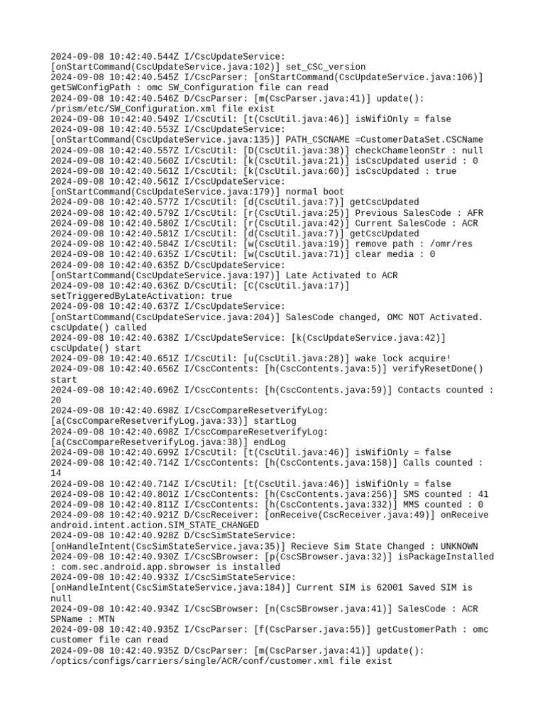 Csc Update Service Log Analysis | PDF | Computing