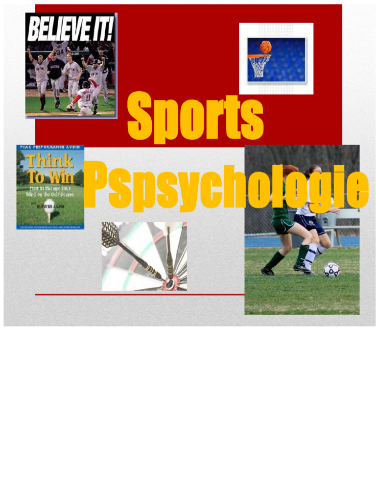 Psychologie du sport : clés de la performance | PDF | Psychologie | Des ...