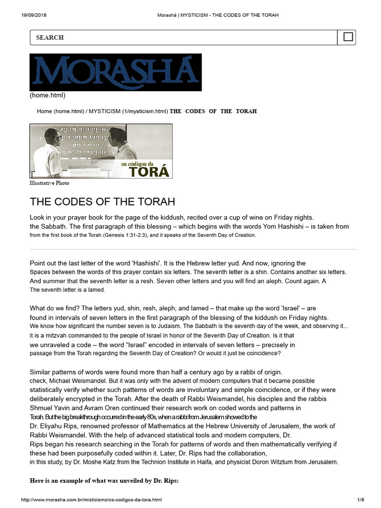 Torah Codes and Mysticism Explained | PDF | Shabbat
