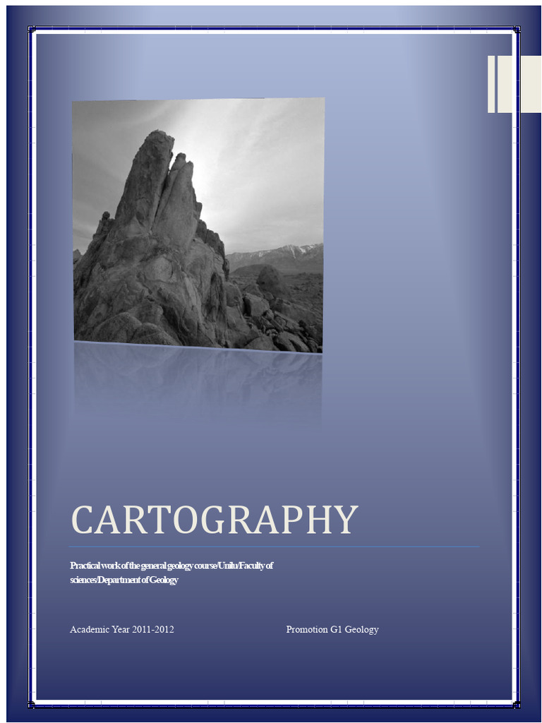 Cartography in Geology: Practical Guide | PDF | Topography | Contour Line