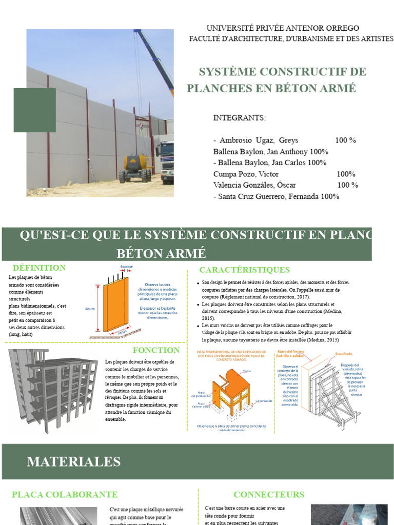 Système Constructif en Planches Béton Armé | PDF | Béton | Béton armé