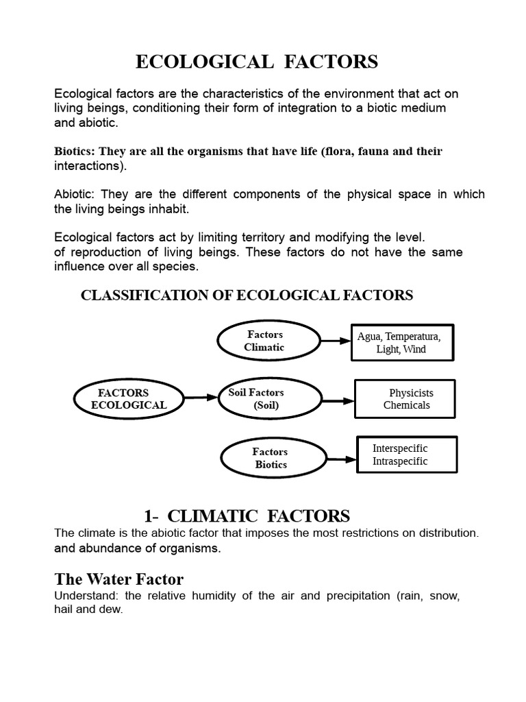 Understanding Ecological Factors | PDF | Soil | Atmosphere Of Earth