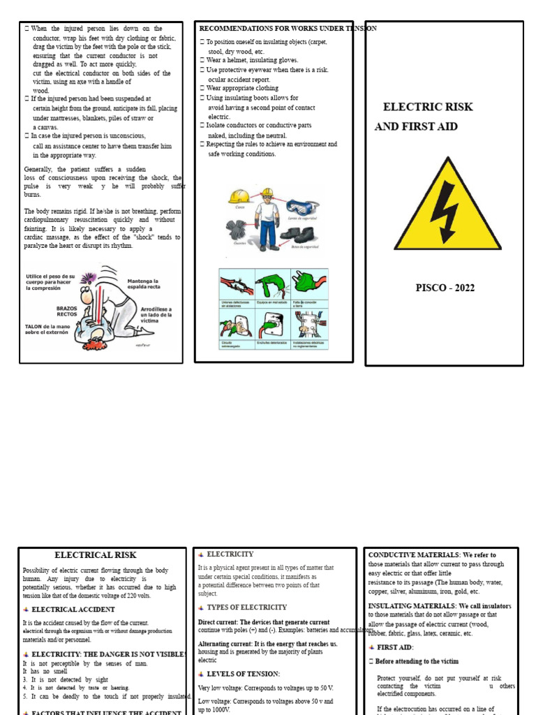 Electric Shock First Aid Guidelines | PDF | High Voltage | Electric Current