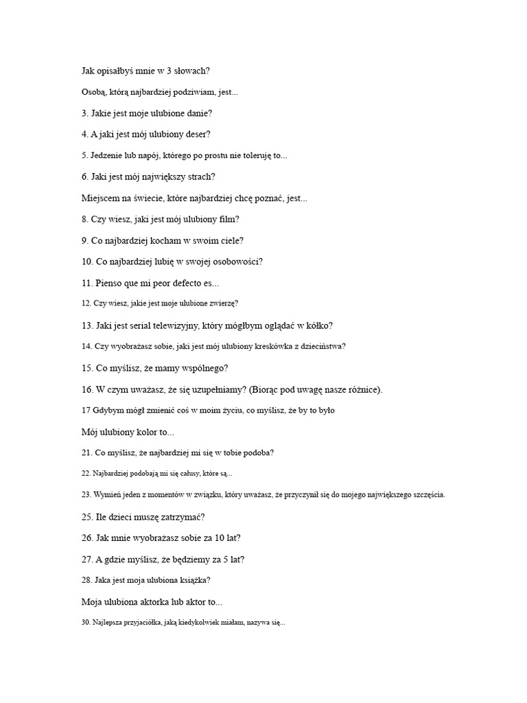 100 Pytań | PDF