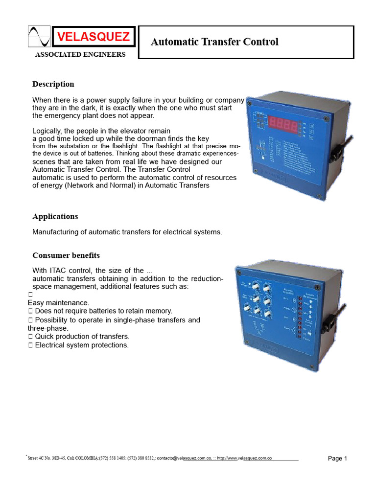 Automatic Transfer Control Solutions | PDF | Alternating Current ...