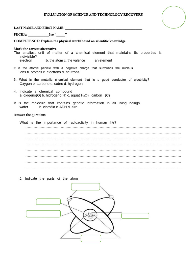 Recovery Assessment of Science and Technology - Third | PDF | Chemistry ...