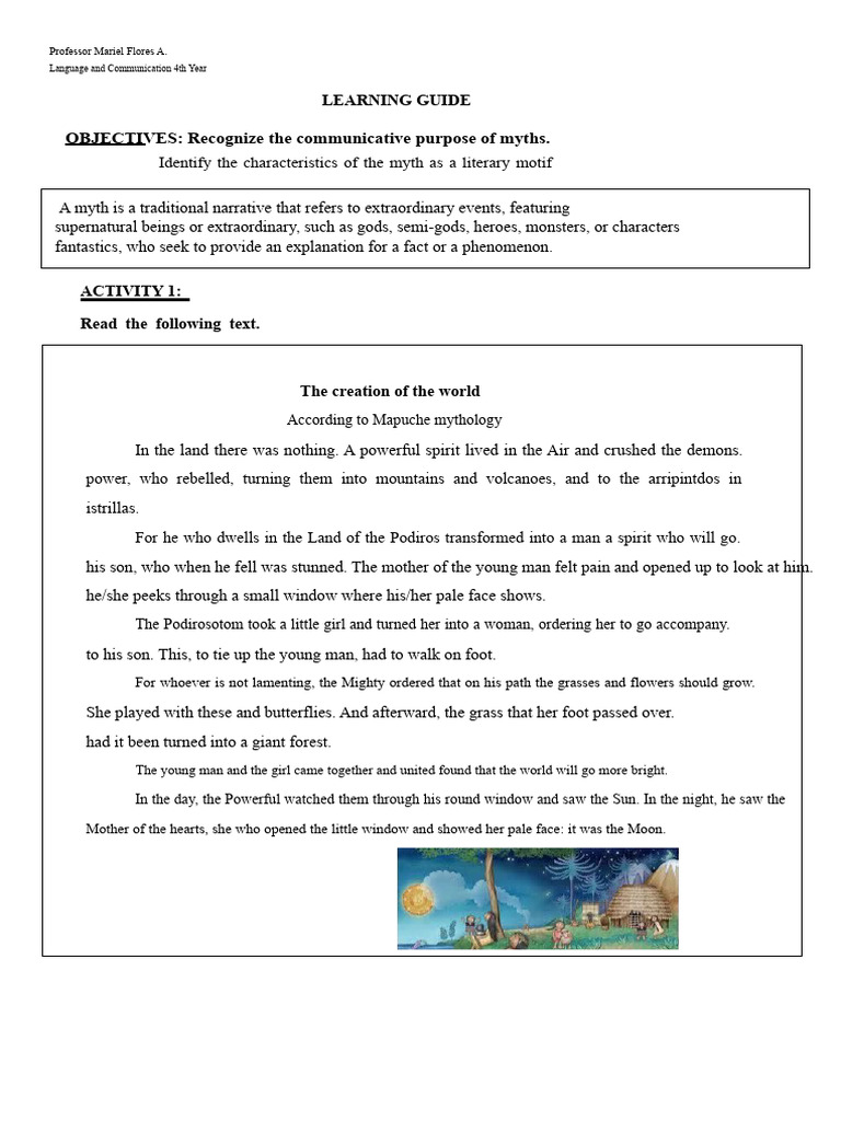 The Creation of The World | PDF | Creation Myths | Mythology
