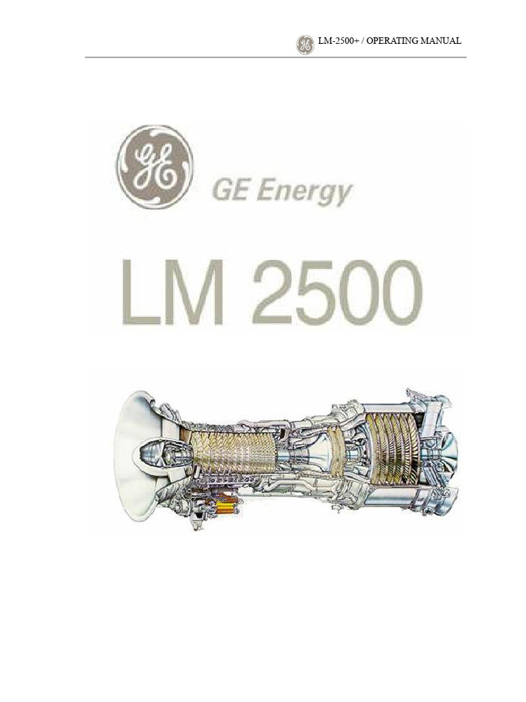 LM2500+ Gas Turbine Operation Manual | PDF | Electric Generator | Power ...