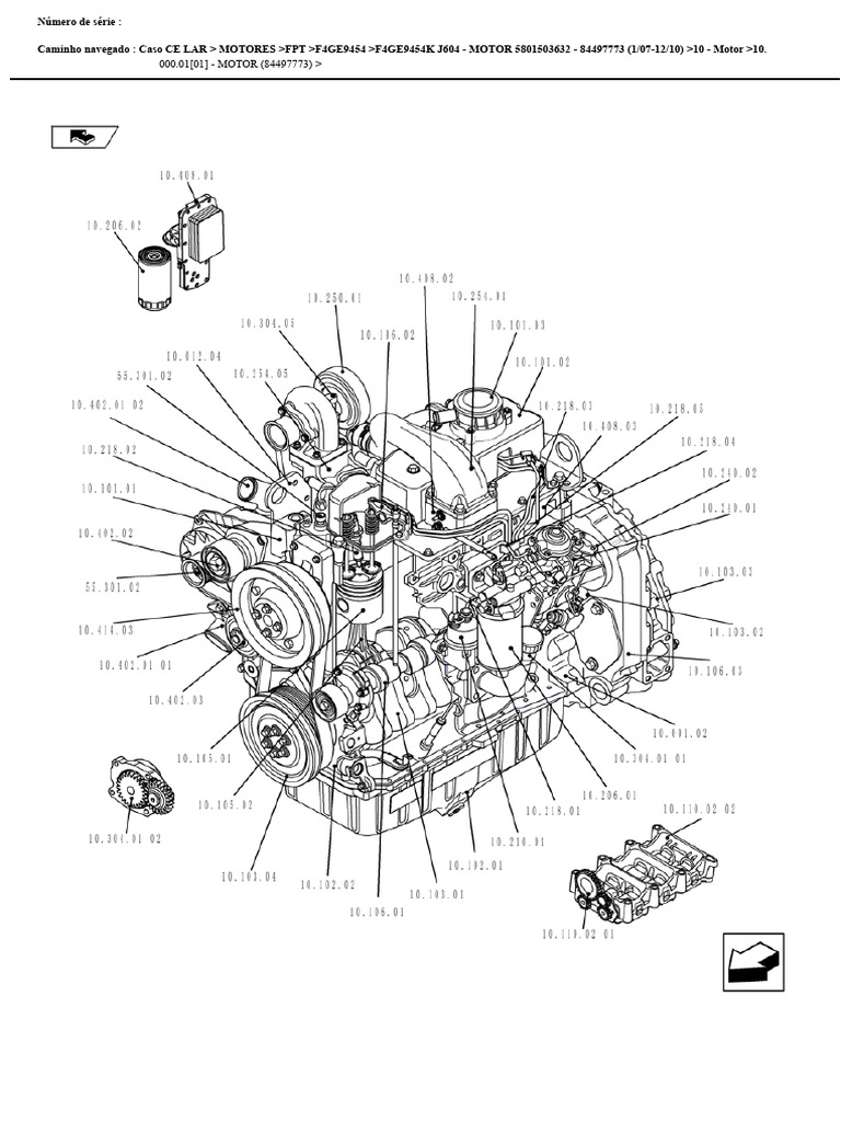 CASE 580N - Motor FTP Modelo F4GE9454K | PDF | Inyección de combustible ...