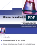 Control de Calidad Del Agua