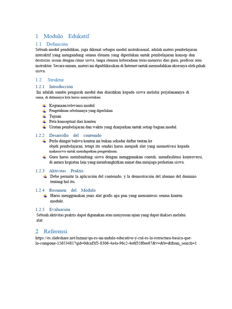 Modul Pendidikan | PDF